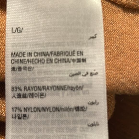 Camel color cardigan with belt - Picture 6 of 6